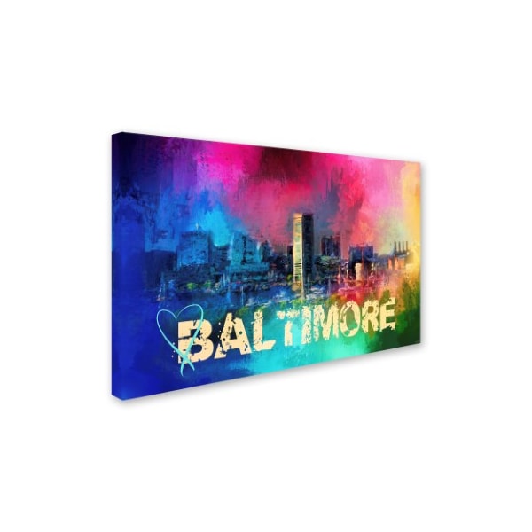 Jai Johnson 'Sending Love To Baltimore' Canvas Art,22x32